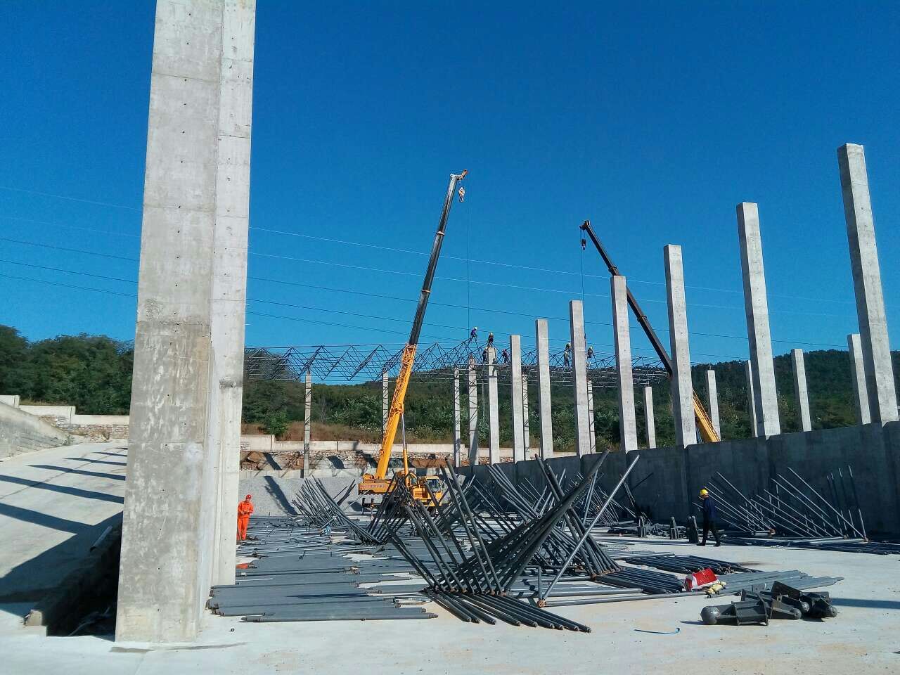 漳平搅拌站网架